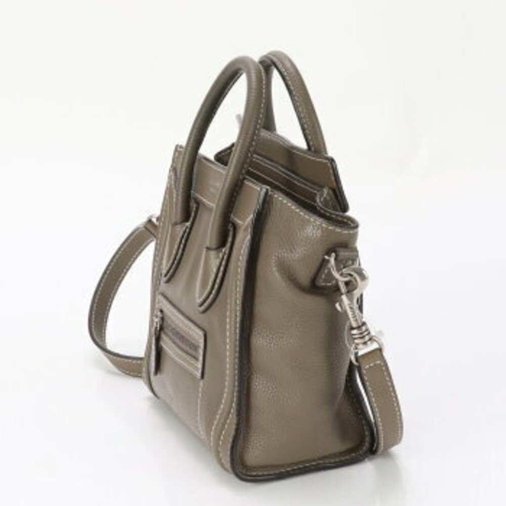 Celine Luggage Shopper leather handbag tote bag shoulder MME - Picture 3 of 14